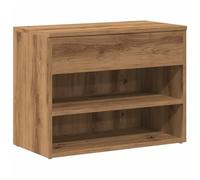 vidaXL Scarpiera Rovere Artigianale 60x30x45 cm in Legno Multistrato, Panca da corridoio, Seduta da corridoio, Panca portaoggetti, Panca da Ingresso