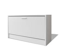 vidaXL Scarpiera Portascarpe Salvaspazio Scarpe Ordine Bianca 80x24x45 cm