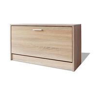 vidaXL Panchina con Scarpiera Colore Rovere 80x24x45 cm