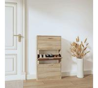 vidaXL Scarpiera Rovere 59x17x108 cm in Legno Multistrato