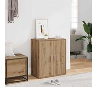 vidaXL Scarpiera Rovere Artigianale 60x35x70 cm in Legno Multistrato, Mobile per Scarpe, mensola per Scarpe, Porta Scarpe, Armadio per Scarpe