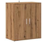 vidaXL Scarpiera Rovere Artigianale 60x35x70 cm in Legno Multistrato, Mobile per Scarpe, mensola per Scarpe, Porta Scarpe, Armadio per Scarpe