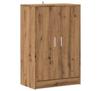 vidaXL Scarpiera Rovere Artigianale 60x35x92 cm in Legno Multistrato, Mobile per Scarpe, mensola per Scarpe, Porta Scarpe, Armadio per Scarpe