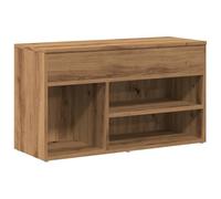 vidaXL Scarpiera Rovere Artigianale 80x30x45 cm in Legno Multistrato, Panca da corridoio, Seduta da corridoio, Panca portaoggetti, Panca da Ingresso