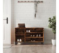 vidaXL Scarpiera Rovere Fumo 102x36x60 cm in Legno Multistrato