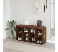 Scarpiera Rovere Fumo 103x30x48 cm in Legno Multistrato