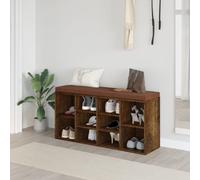 Scarpiera Rovere Fumo 103x30x48 cm in Legno Multistrato