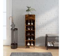 vidaXL Scarpiera Rovere Fumo 30x35x105 cm in Legno Multistrato