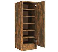 vidaXL Scarpiera Rovere Fumo 32x35x92 cm in Legno Multistrato
