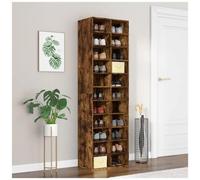 VIDAXL - Scarpiera Rovere Fumo 54x34x183 Cm In Legno Multistrato