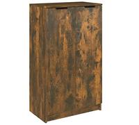 vidaXL Scarpiera Rovere Fumo 59x35x100 cm in Legno Multistrato