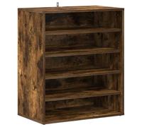 vidaXL Scarpiera Rovere Fumo 60x35x70 cm in Legno Multistrato