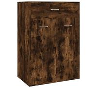 vidaXL Scarpiera Rovere Fumo 60x35x84 cm in Legno Multistrato