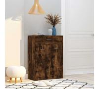 vidaXL Scarpiera Rovere Fumo 60x35x84 cm in Legno Multistrato