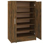 vidaXL Scarpiera Rovere Fumo 60x35x92 cm in Legno Multistrato