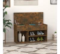 vidaXL Scarpiera Rovere Fumo 80x30x45 cm in Legno Multistrato