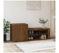 VIDAXL - Scarpiera Rovere Marrone 130x35x54 Cm In Legno Multistrato