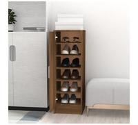 VIDAXL - Scarpiera Rovere Marrone 32x35x92 Cm In Legno Multistrato