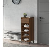 vidaXL Scarpiera Rovere Marrone 40x36x105 cm in Legno Multistrato