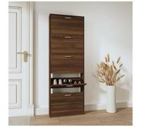 vidaXL Scarpiera Rovere Marrone 59x17x169 cm in Legno Multistrato