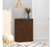 vidaXL Scarpiera Rovere Marrone 60x35x84 cm in Legno Multistrato