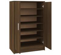 vidaXL Scarpiera Rovere Marrone 60x35x92 cm in Legno Multistrato