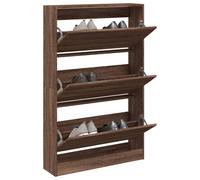 vidaXL Scarpiera Rovere Marrone 80x21x125,5 cm in Legno Multistrato