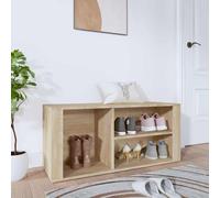 vidaXL Scarpiera Rovere Sonoma 100x35x45 cm in Legno Multistrato