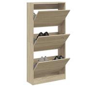 vidaXL Scarpiera Rovere Sonoma 60x21x125,5 cm in Legno Multistrato