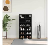 vidaXL Scarpiera - Set di 2 in rovere nero - 52,5 x 30 x 50 cm