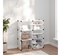 vidaXL Scarpiera Trasparente 84x31,5x93 cm in PP