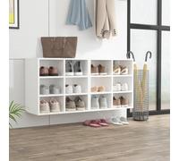 vidaXL Scarpiere 2 pz Bianche 52,5x30x50 cm