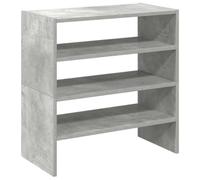 Scarpiere 2 pz Impilabili Grigio Cemento 60x30x30,5 cm