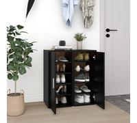 vidaXL Scarpiere 2 pz Nere 32x35x70 cm in Truciolato