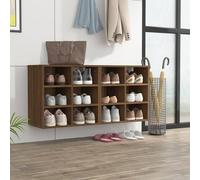 vidaXL Scarpiere 2 pz Rovere Marrone 52,5x30x50 cm
