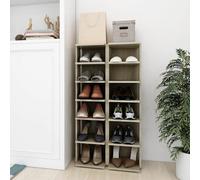 vidaXL Scarpiere 2 pz Rovere sonoma 27,5x27x102 cm