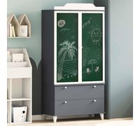 vidaXL Scatola creativa per bambini ROROS Grigio e Bianco