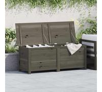 vidaXL Scatola Cuscini Antracite 150x50x56 cm Legno Massello di Abete