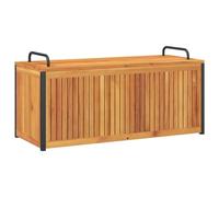 vidaXL Scatola Cuscini da Esterno 110x45x42/53 cm Legno Acacia/Acciaio