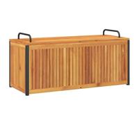 vidaXL Scatola Cuscini da Esterno 110x45x42/53 cm Legno Acacia/Acciaio