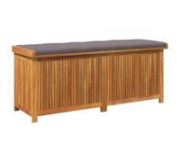 vidaXL Scatola Cuscini da Esterno 150x50x60,5 cm Legno Massello Acacia, Contenitore per Cuscini, Scatola di conservazione, Scatola per Cuscini per Esterni