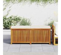 vidaXL Scatola Cuscini da Esterno 150x50x60,5 cm Legno Massello Acacia, Contenitore per Cuscini, Scatola di conservazione, Scatola per Cuscini per Esterni