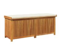 vidaXL Scatola Cuscini da Esterno 150x50x60,5 cm Legno Massello Acacia, Contenitore per Cuscini, Scatola di conservazione, Scatola per Cuscini per Esterni