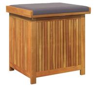 vidaXL Scatola Cuscini da Esterno 60x50x61 cm Legno Massello Acacia, Contenitore per Cuscini, Scatola di conservazione, Scatola per Cuscini per Esterni