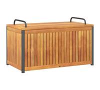 vidaXL Scatola Cuscini da Esterno 85x45x45/53cm Legno Acacia e Acciaio