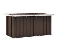 vidaXL Scatola di immagazzinaggio da giardino, cassetta di immagazzinaggio, attrezzi da giardinaggio, organizzatore di terrazza cortile posteriore esterno, marrone