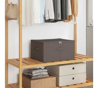 vidaXL Scatola di Stoccaggio 24 pcs Grigio 50 x 30 x 25 cm