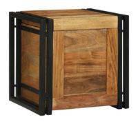 vidaXL Scatola di Stoccaggio 40 x 40 x 40 cm Legno di Acacia Massello