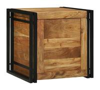 vidaXL Scatola di Stoccaggio 50 x 50 x 50 cm Legno massello di acacia