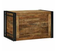 vidaXL Scatola di Stoccaggio 80 x 50 x 50 cm Legno di Mango Grezzo